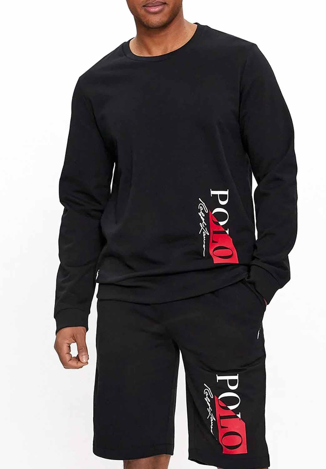  Ralph Lauren Felpa Girocollo Black Uomo - 5