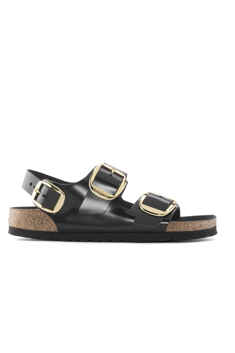  Birkenstock Milano Big Buckle Shine Black Woman - 1