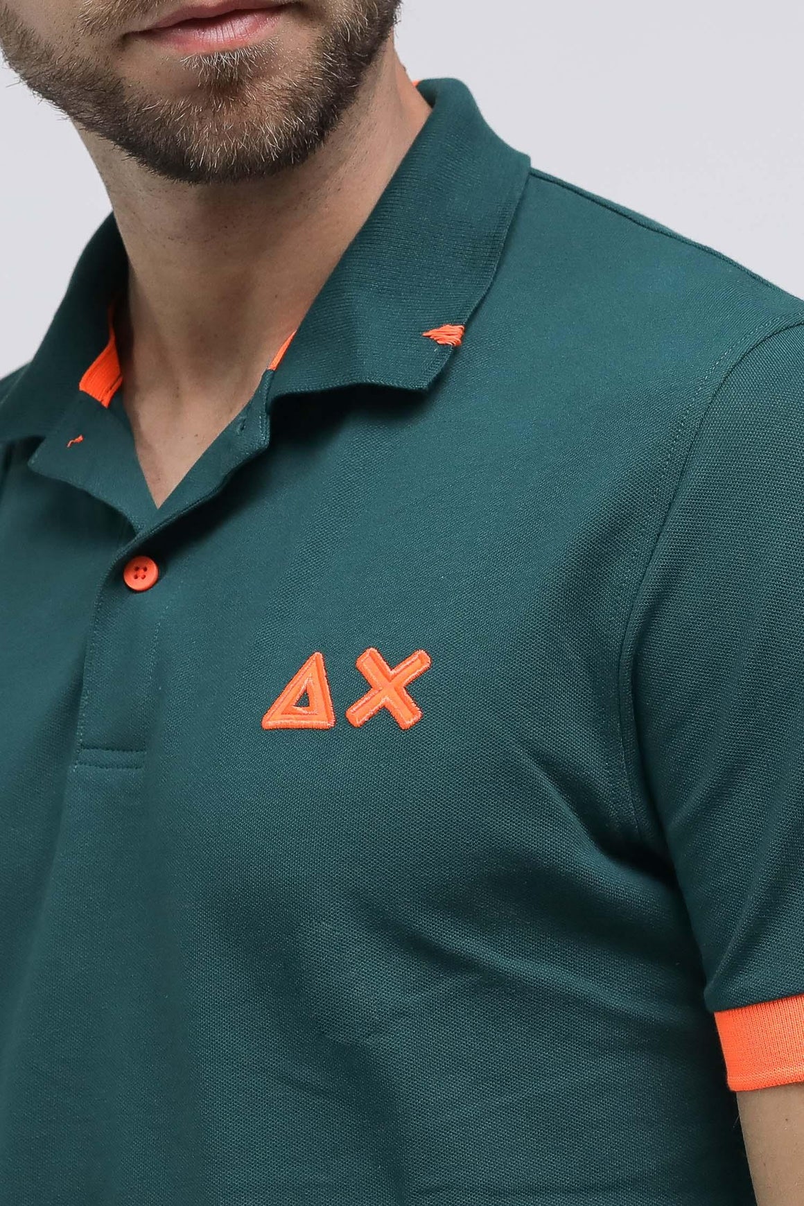  Sun 68 Polo Pique' Verde Uomo - 8