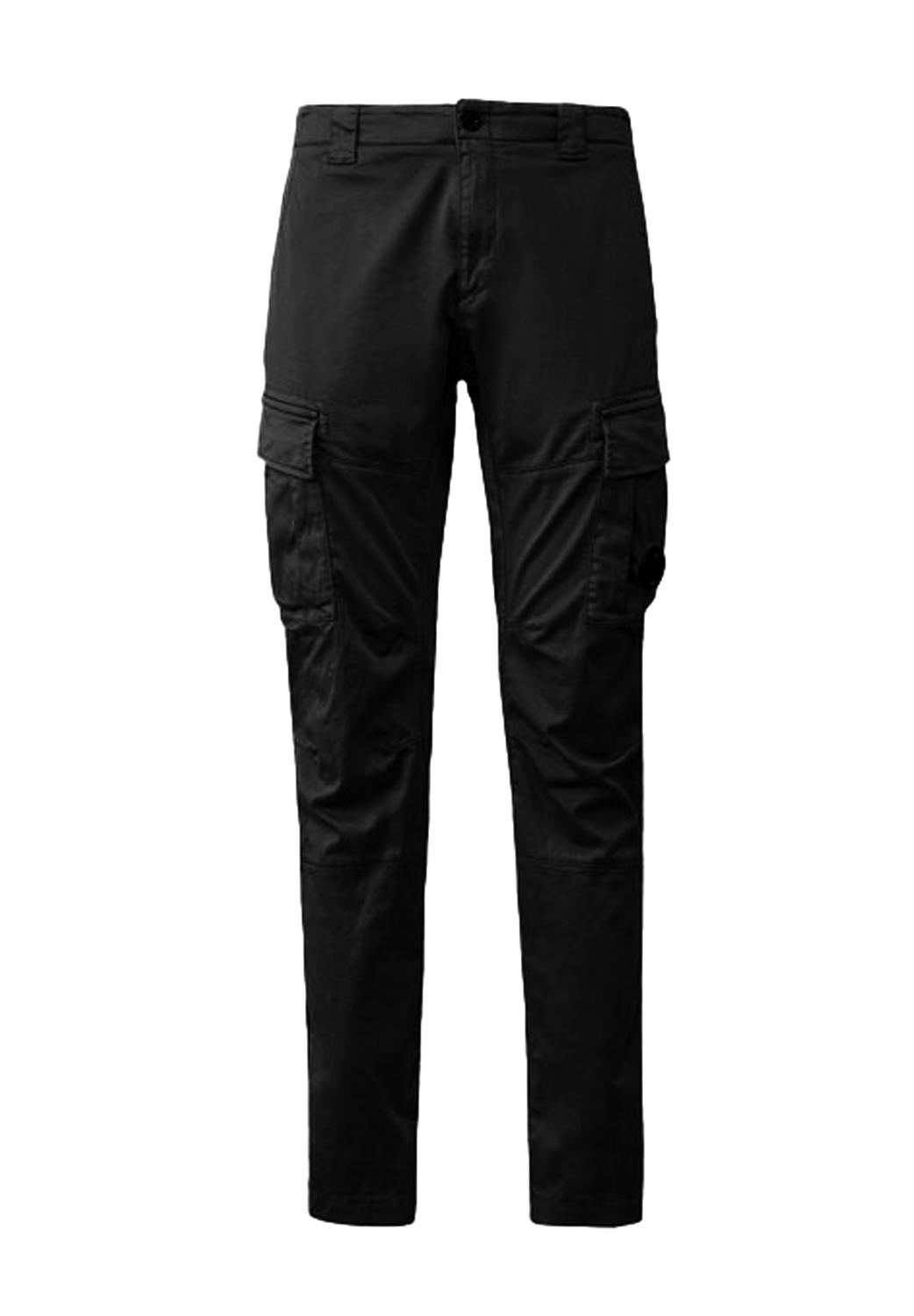  Cp Company Cargo Lens Pants Black Uomo - 1