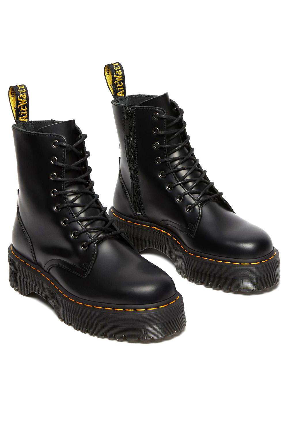  Dr. Martens Anfibio Platform Jadon Black Polished Woman - 3