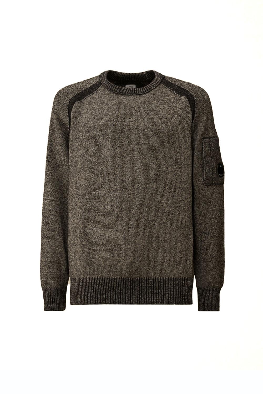  Cp Company Maglione Girocollo Anthracite Melange Uomo - 1
