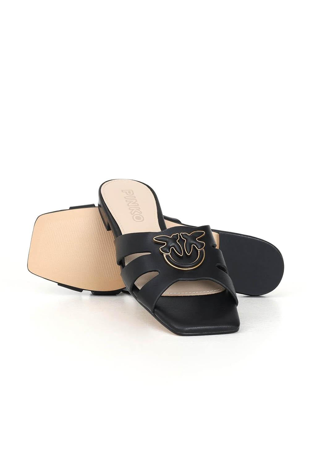  Pinko Sandali In Nappa Marli Black Woman - 2