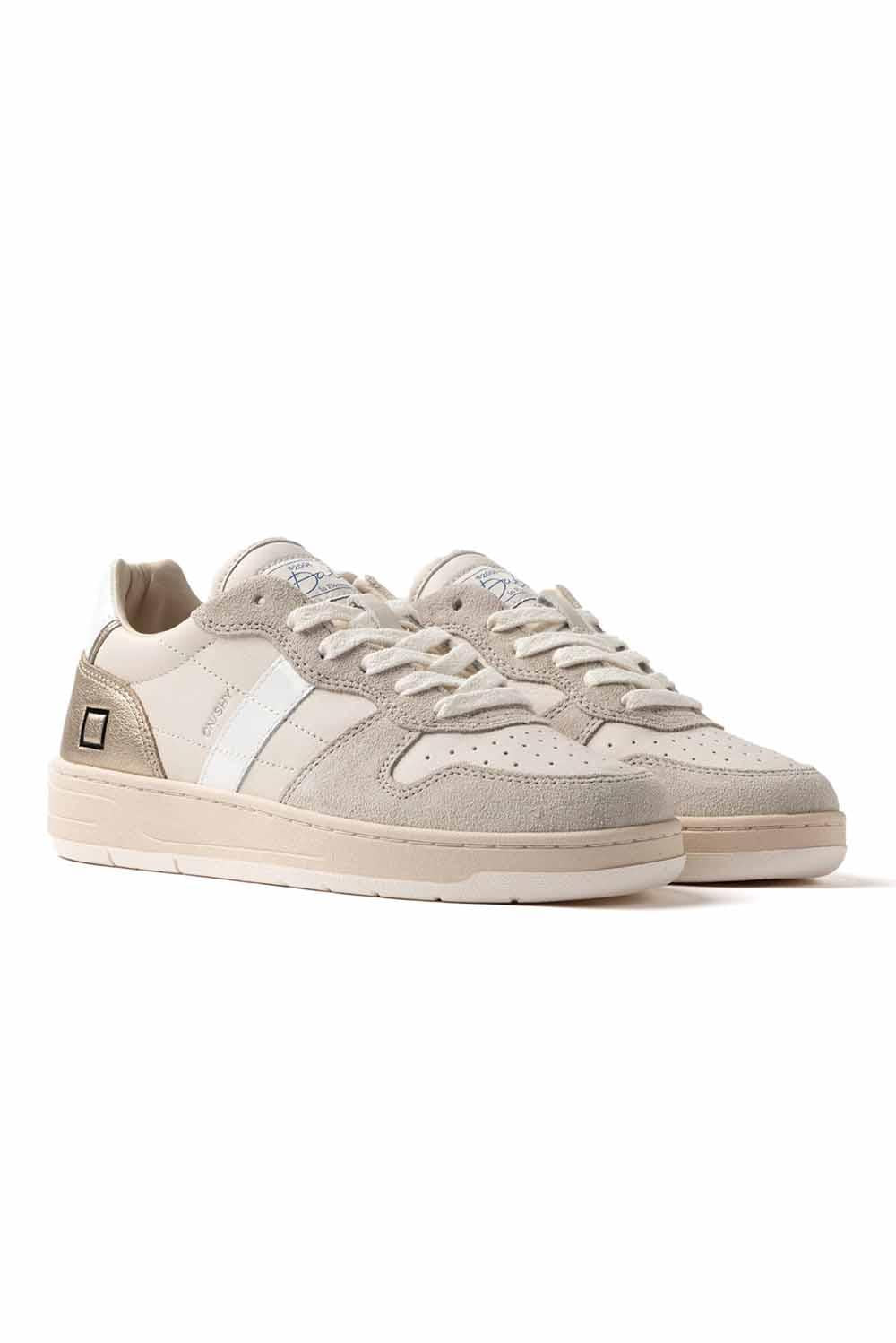 Date D.a.t.e. Sneakers Court Shiny White Platinum Woman - 2