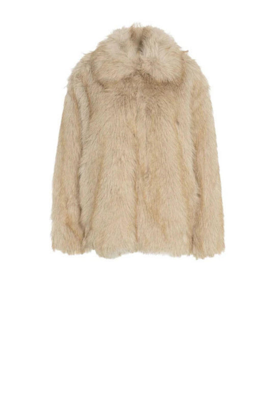 LIU JO Giacca in pelliccia sintetica beige