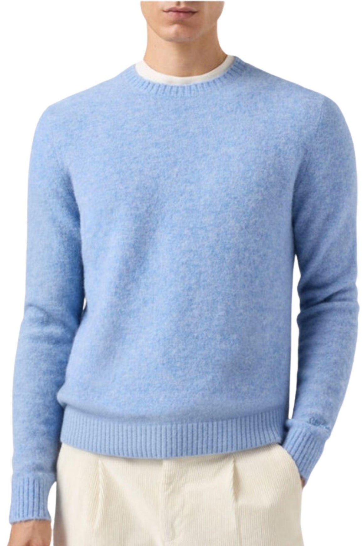  Mc2 Maglione Girocollo Regent Azzuro Chiaro Uomo - 2