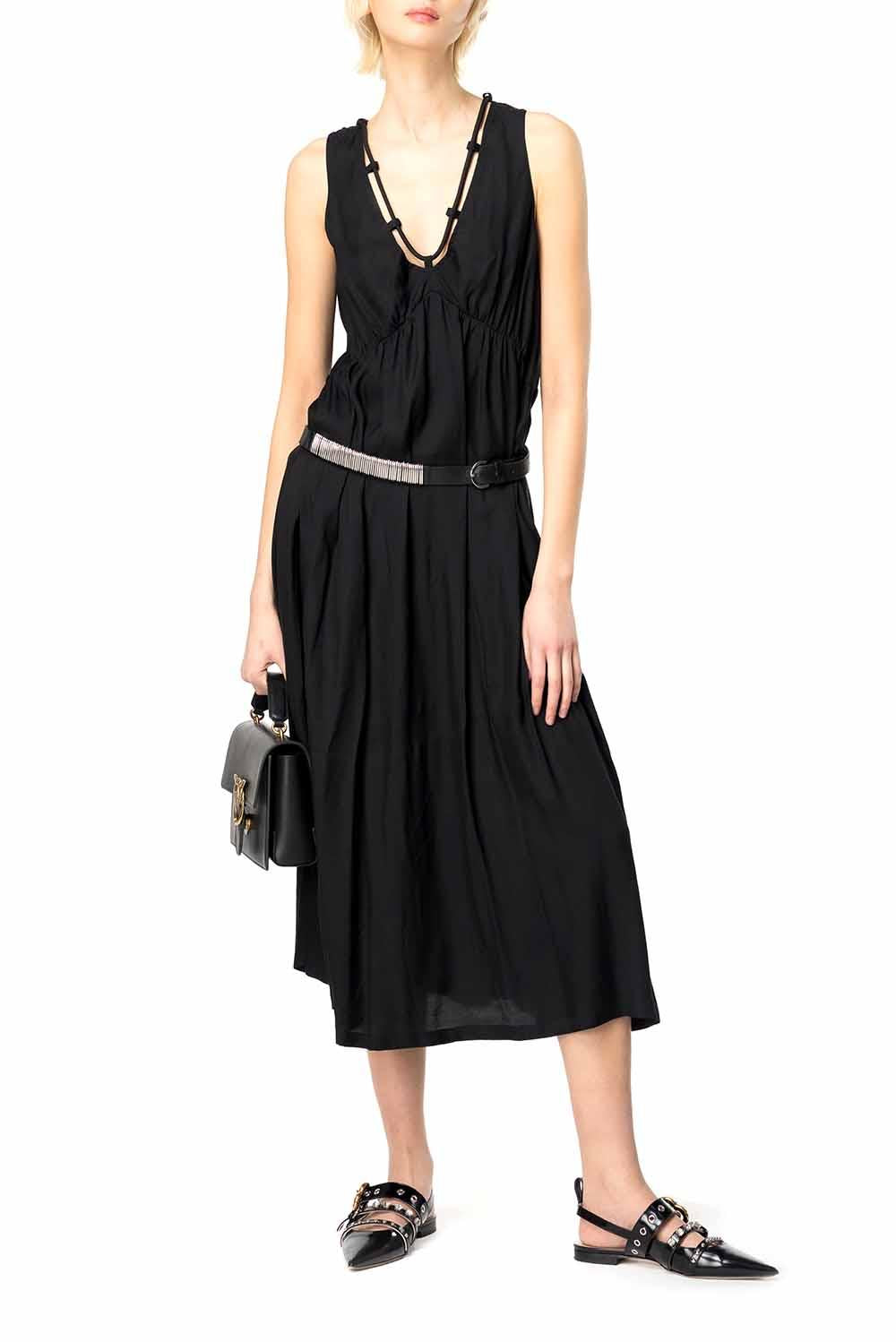  Pinko Abito Lungo Nemesi Nero Woman - 2