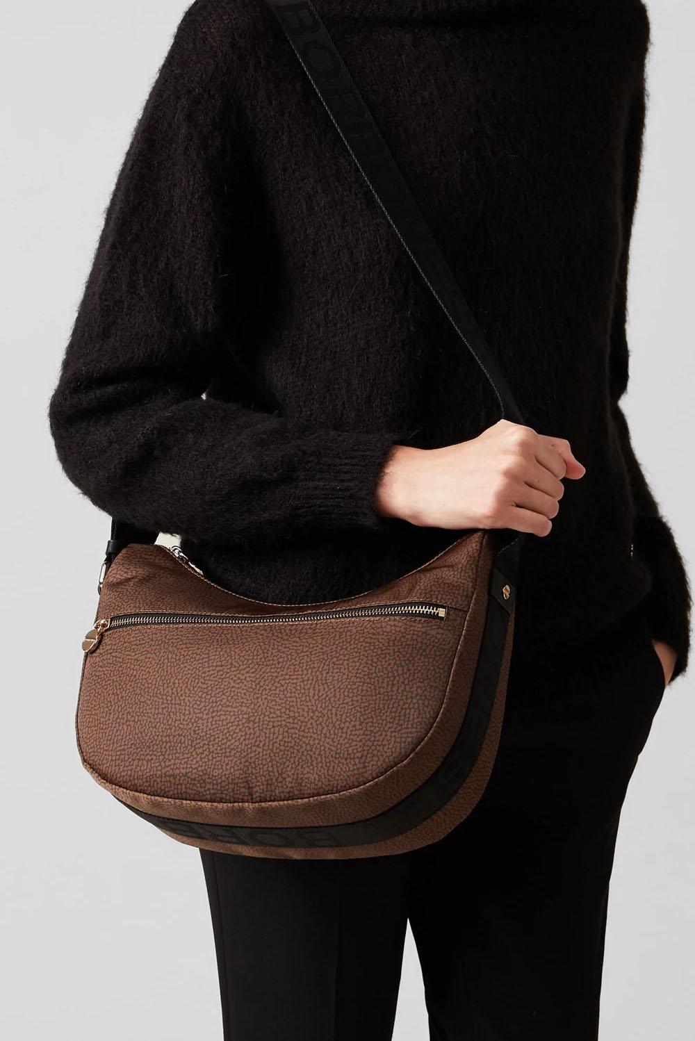  Borbonese Luna Small Tabacco Accessori - 5