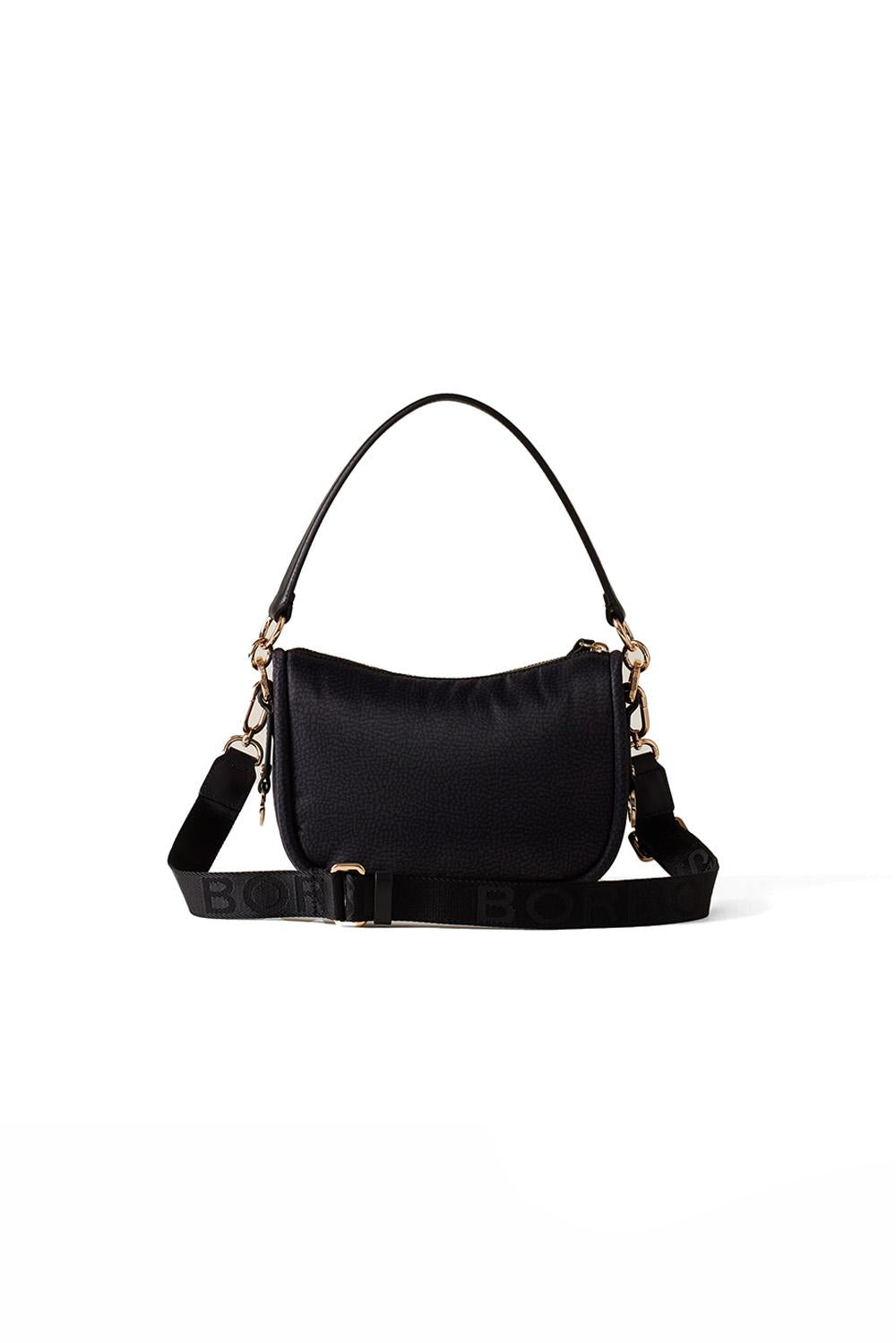  Borbonese Cahier Hobo Small Nero Woman - 3