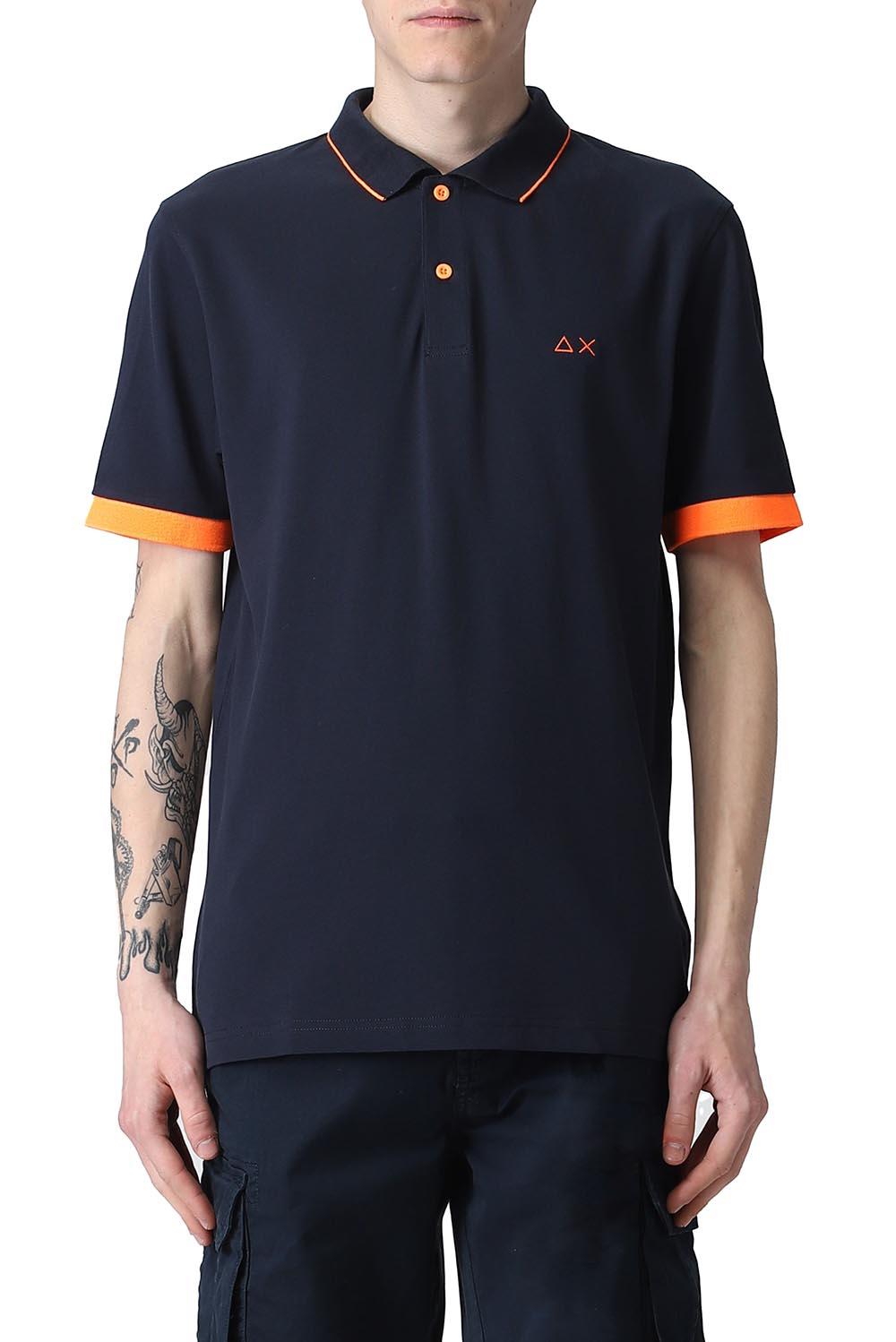  Sun 68 Polo Pique' Navy Uomo - 2