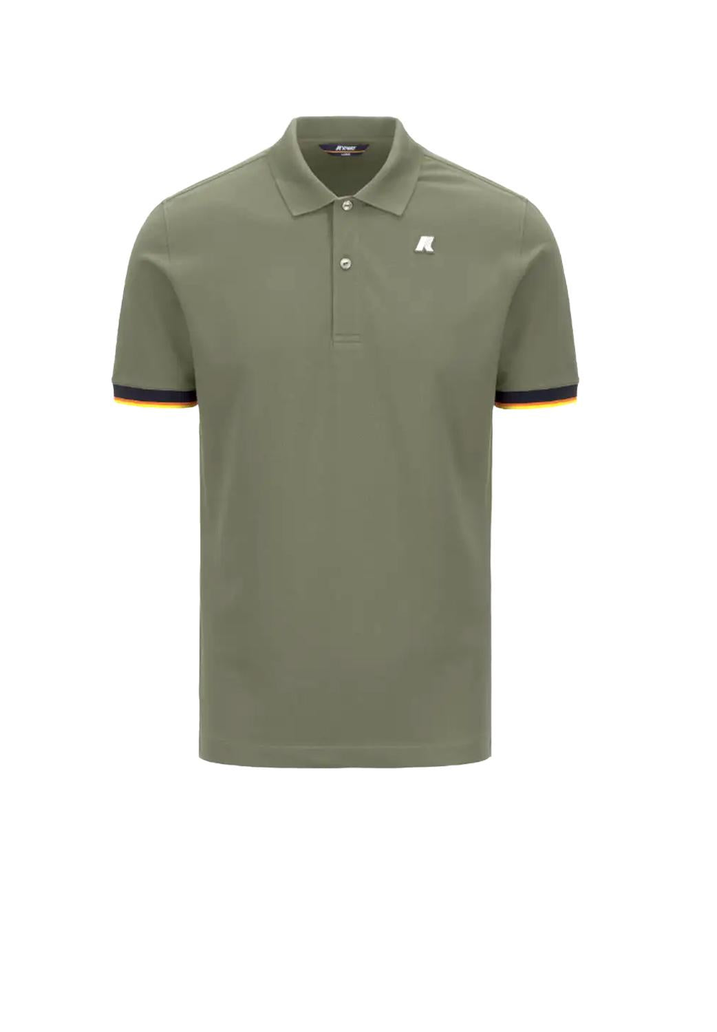  K-way Polo Vincent Green Lichen Uomo - 1