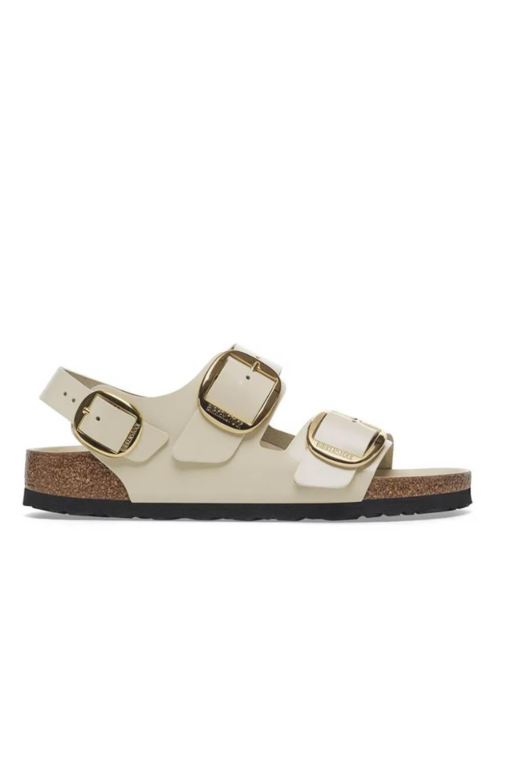  Birkenstock Milano Big Buckle Shine Ecru Woman - 1