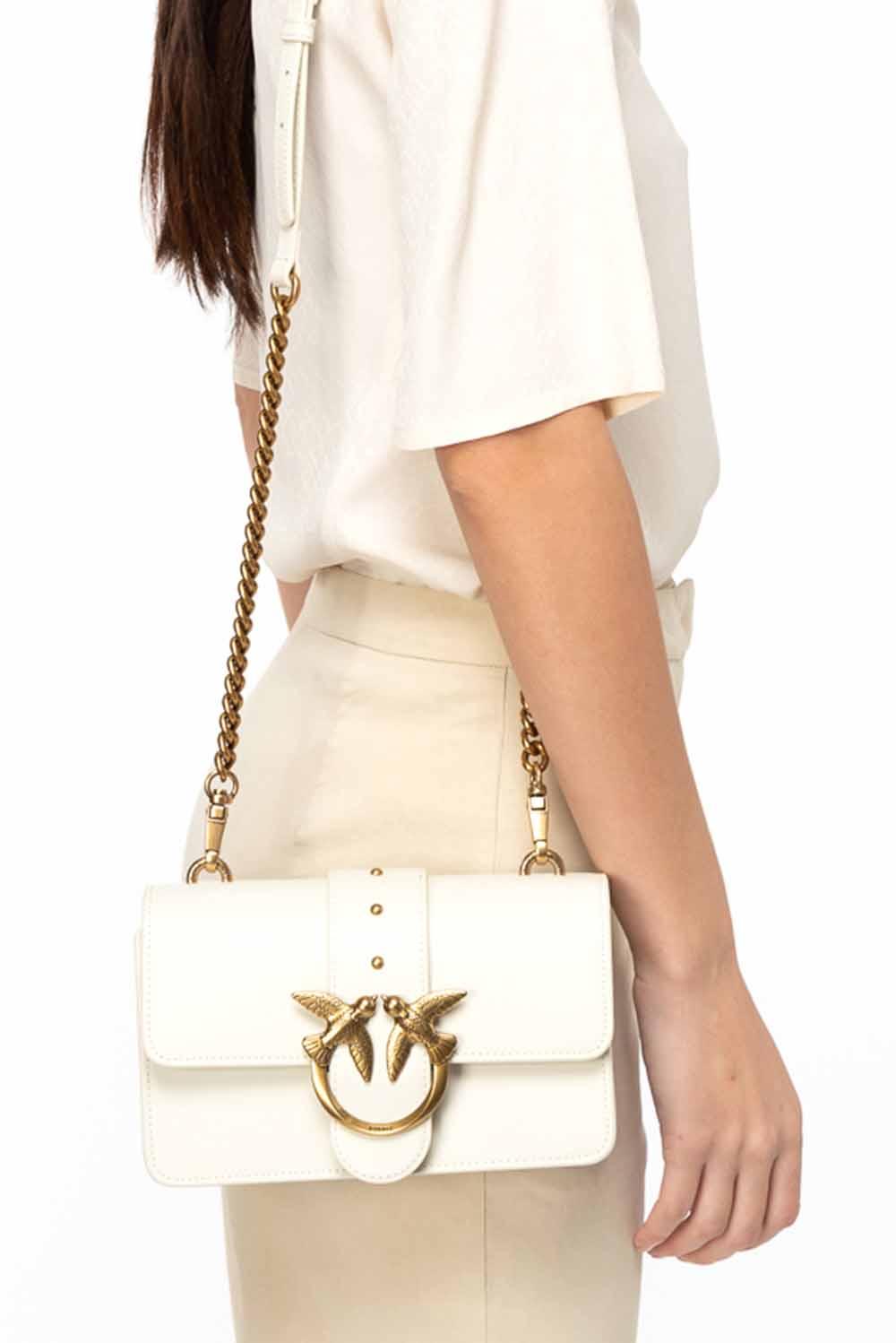  Pinko Love One Classic Mini Bianco Woman - 5