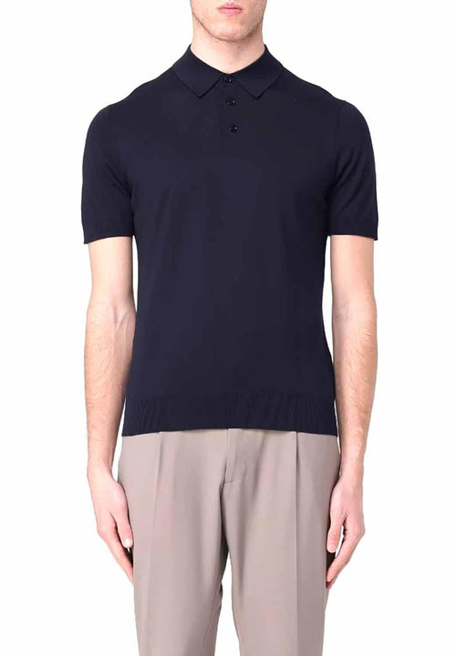 Knitted polo shirt
