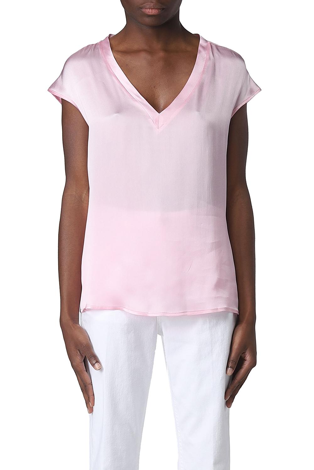  Liu Jo Silk Blend Blouse Pink Woman - 2