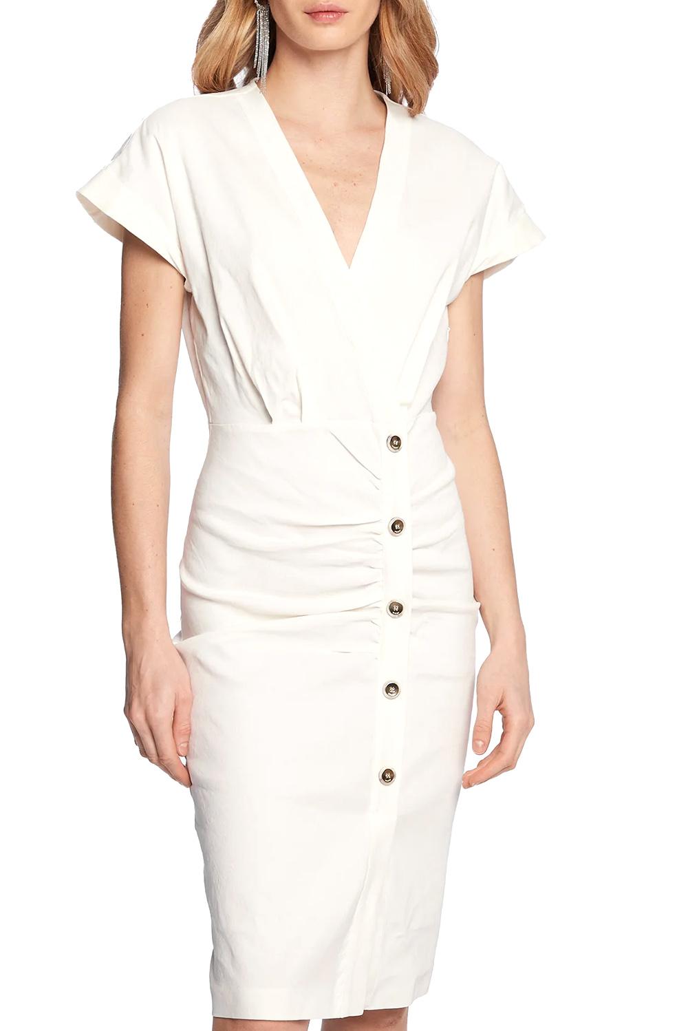  Pinko Agitated Dress White Woman - 11