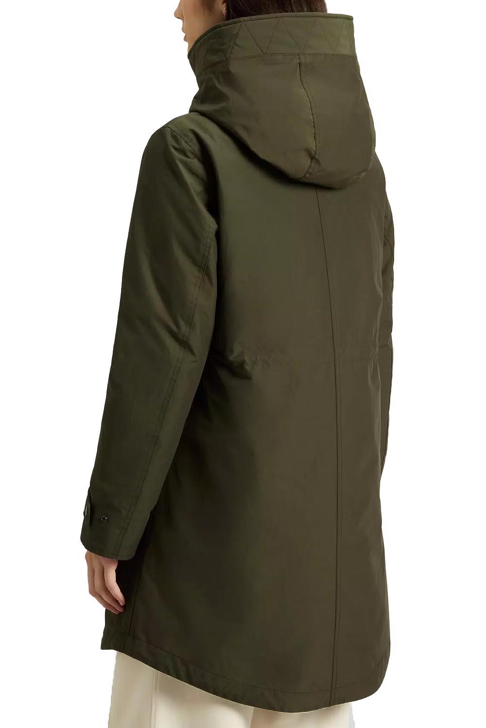  Woolrich Parka 3 In 1 In Ramar Dark Green Woman - 3