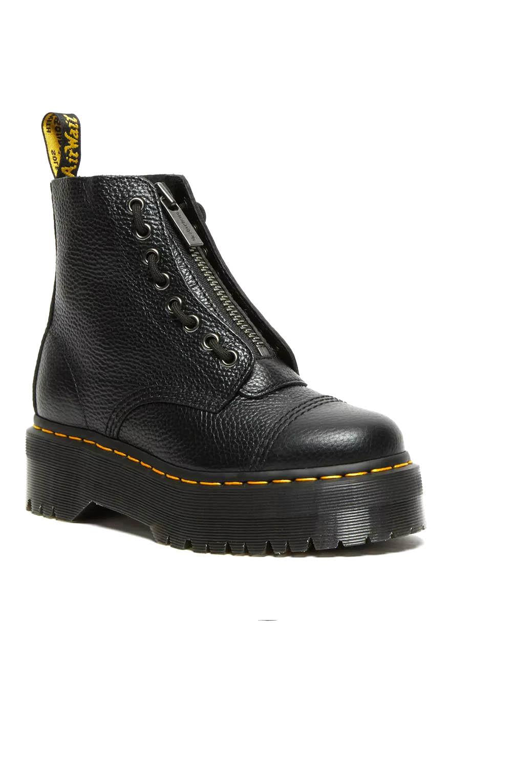  Dr. Martens Anfibio Platform Sinclair Black Milled Nappa Woman - 7