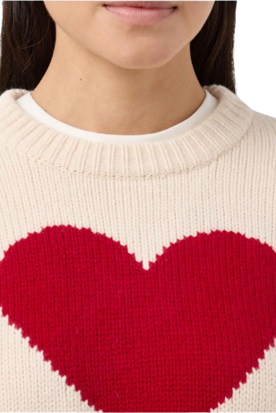  Mc2 Maglione In Lana Bianco Con Jacquard Cortina Woman - 3