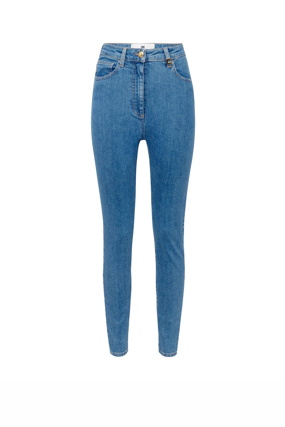  Elisabetta Franchi Jeans Skinny Light Blue Woman - 1