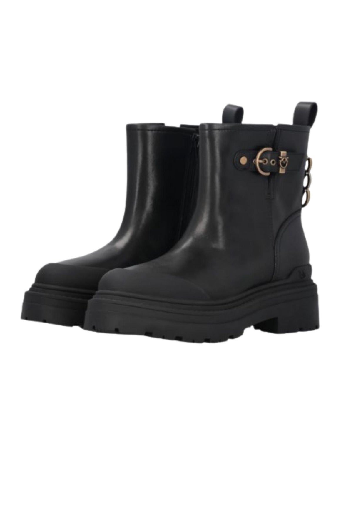  Pinko Stivaletto Love Birds Colore Nero Woman - 2