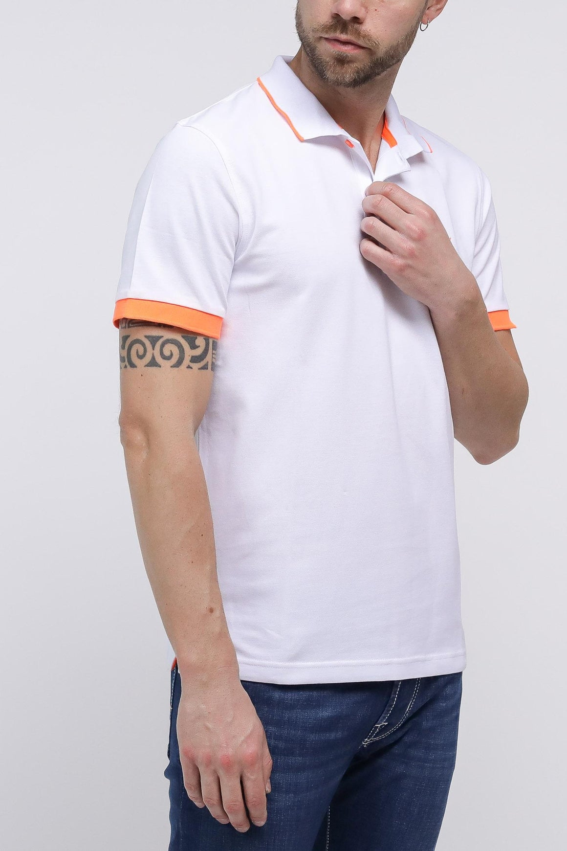  Sun 68 Polo Pique' Bianco Uomo - 3