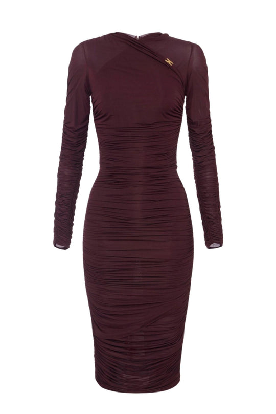 Abito in jersey con drappeggi