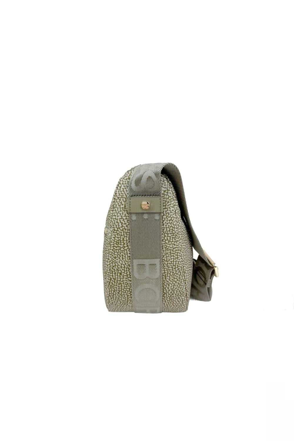  Borbonese Eco Line Luna Bag Small Olive Woman - 3