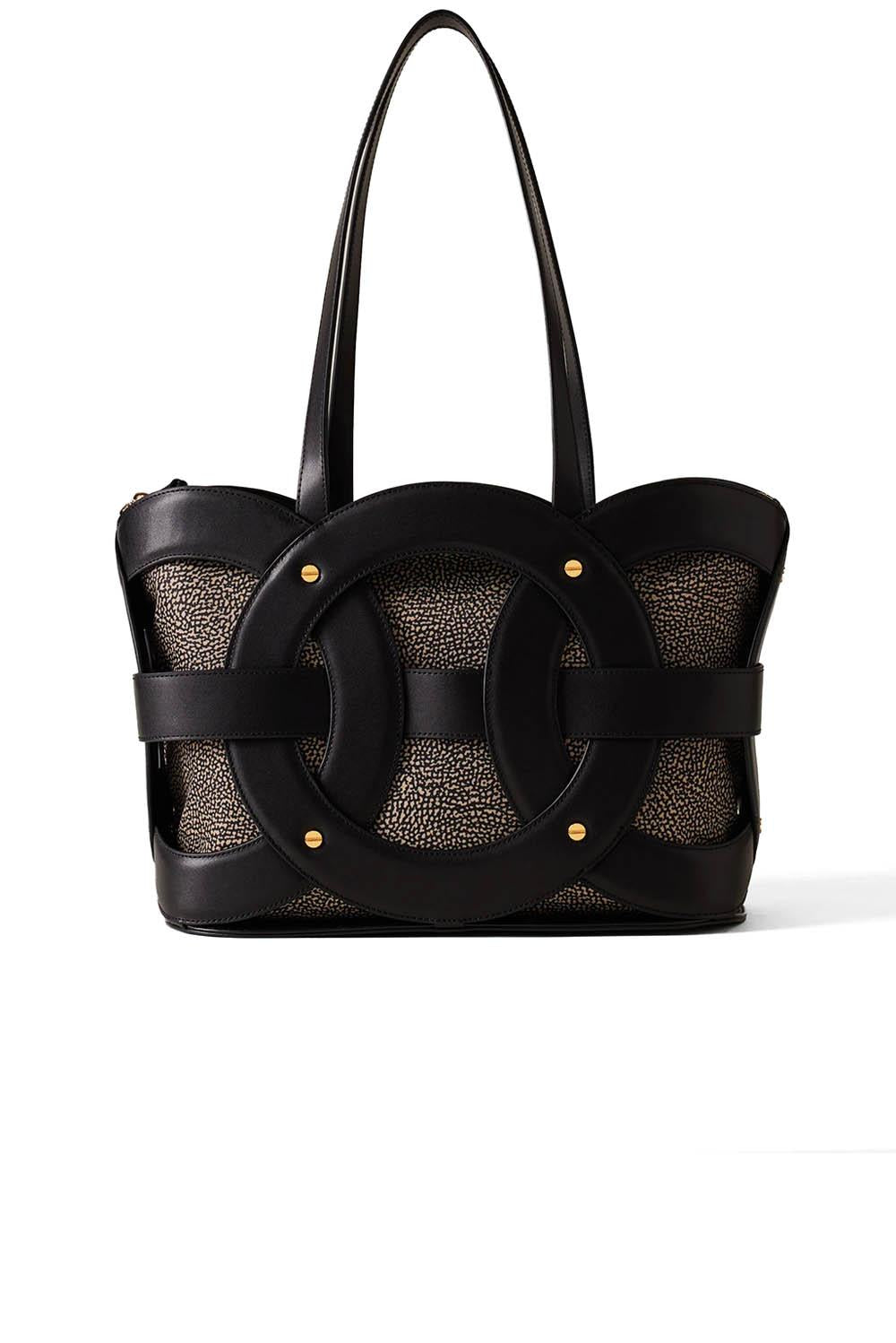  Borbonese Allround Shopping Nero Woman - 1