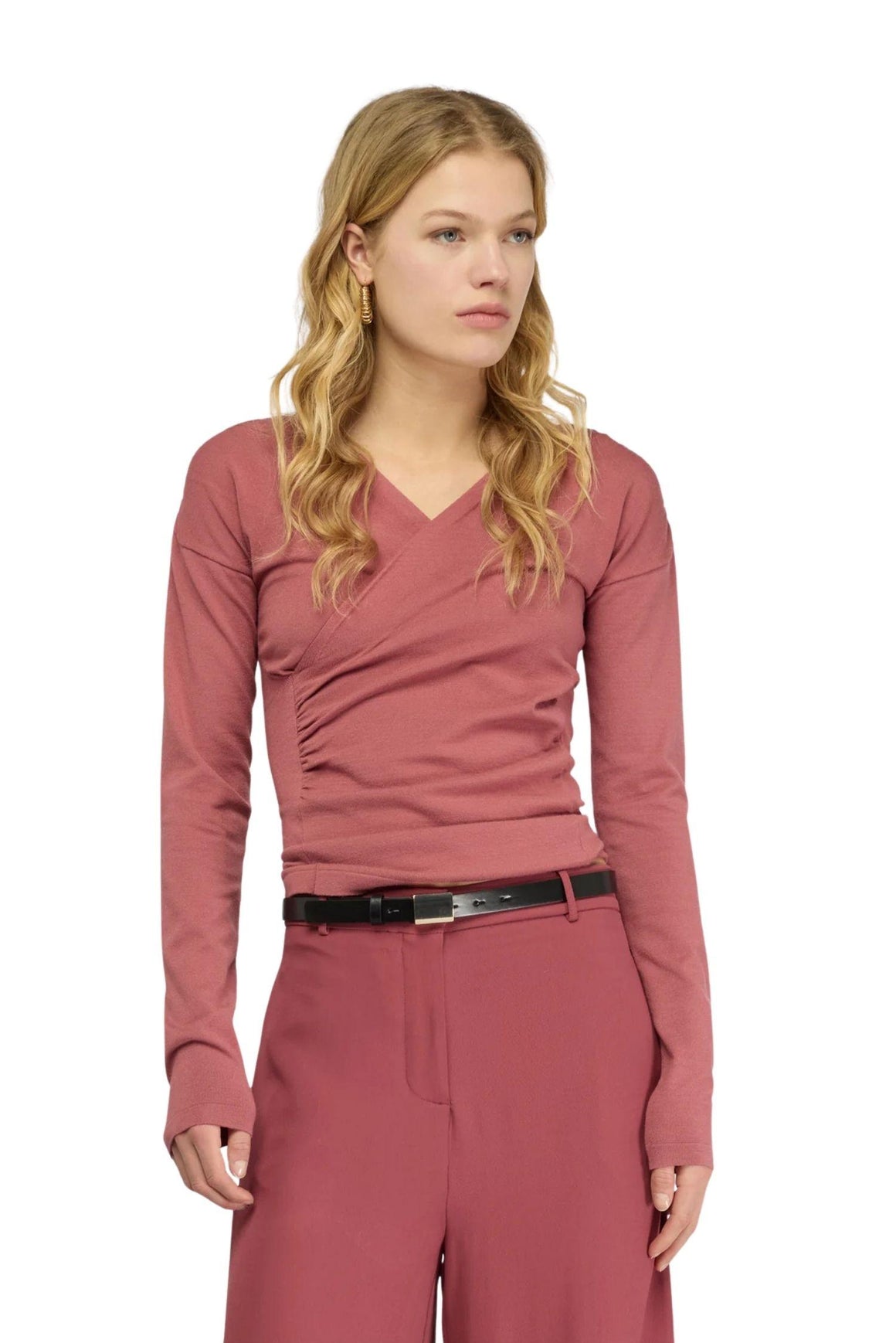  Semicouture Maglia Honorata Rosso Vignsa Rosso Vigna Woman - 1