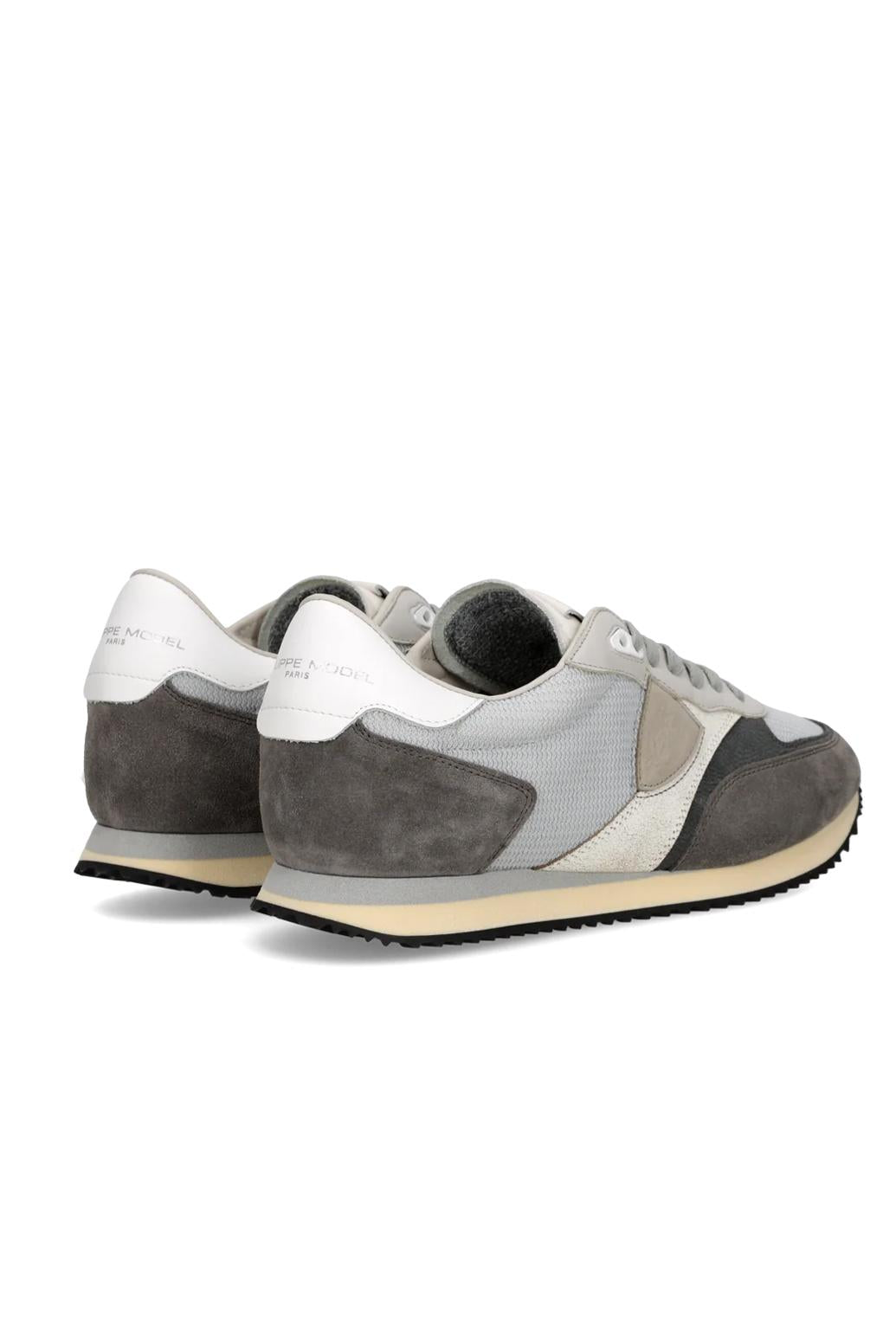  Philippe Model Sneaker Blville Mondial Gris Uomo - 3