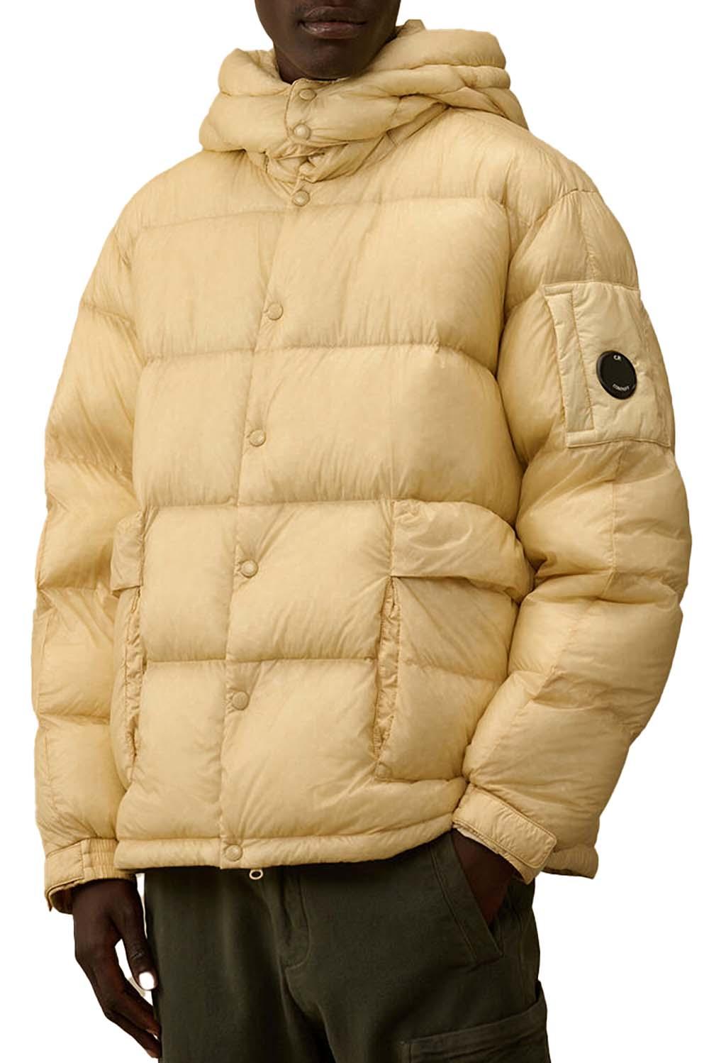  Cp Company Shell Detachable Hood Down Jacket Pistachio Shell Uomo - 2