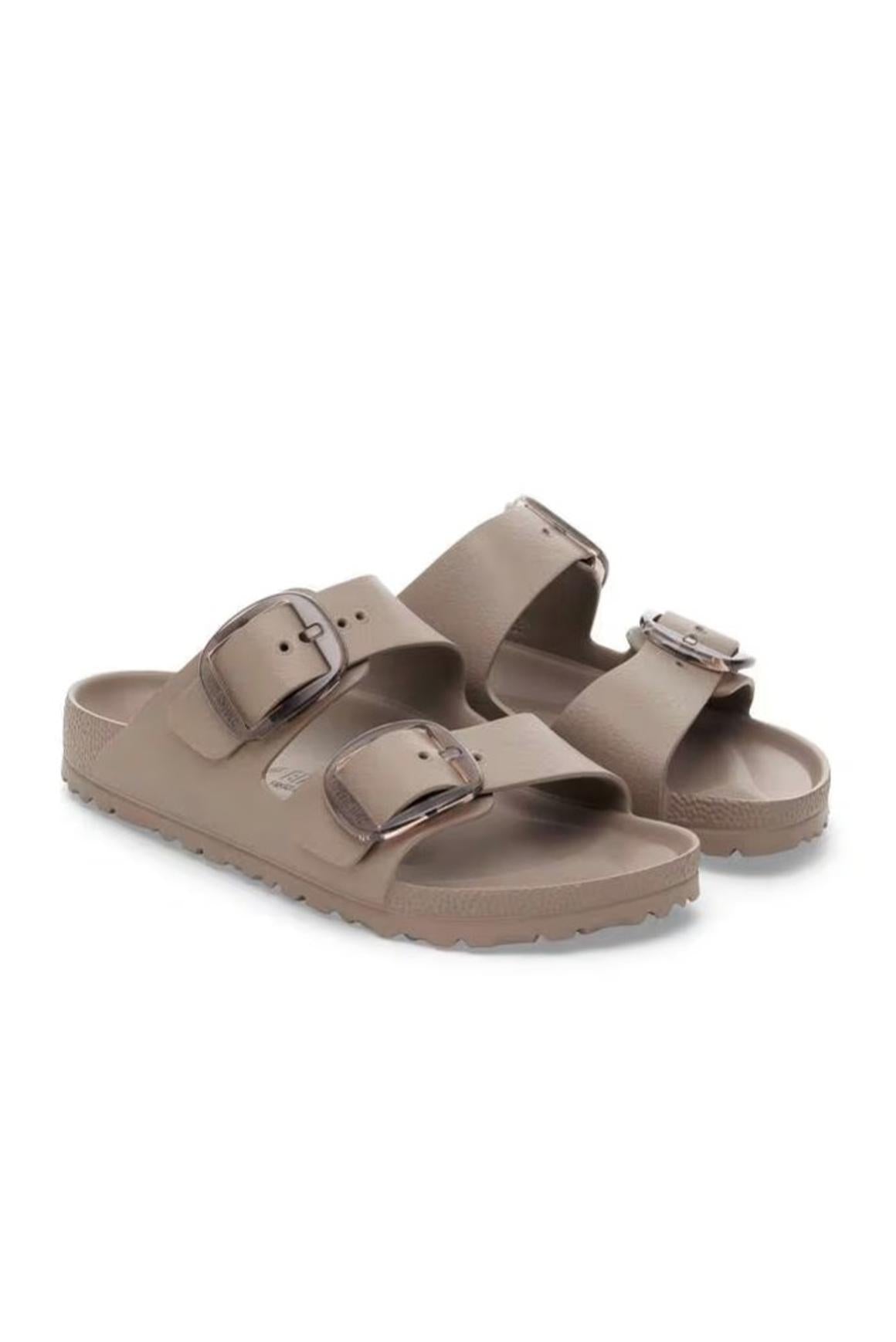  Birkenstock Arizona Big Buckle Gray Taupe Woman - 2