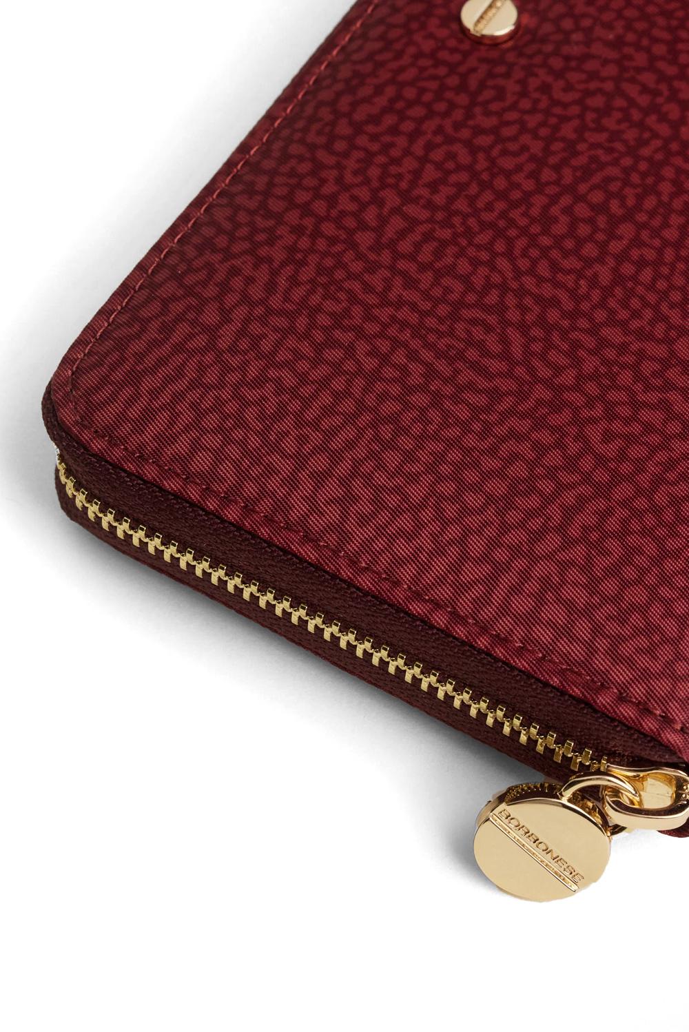  Borbonese Portafoglio Zip Around Merlot Woman - 4