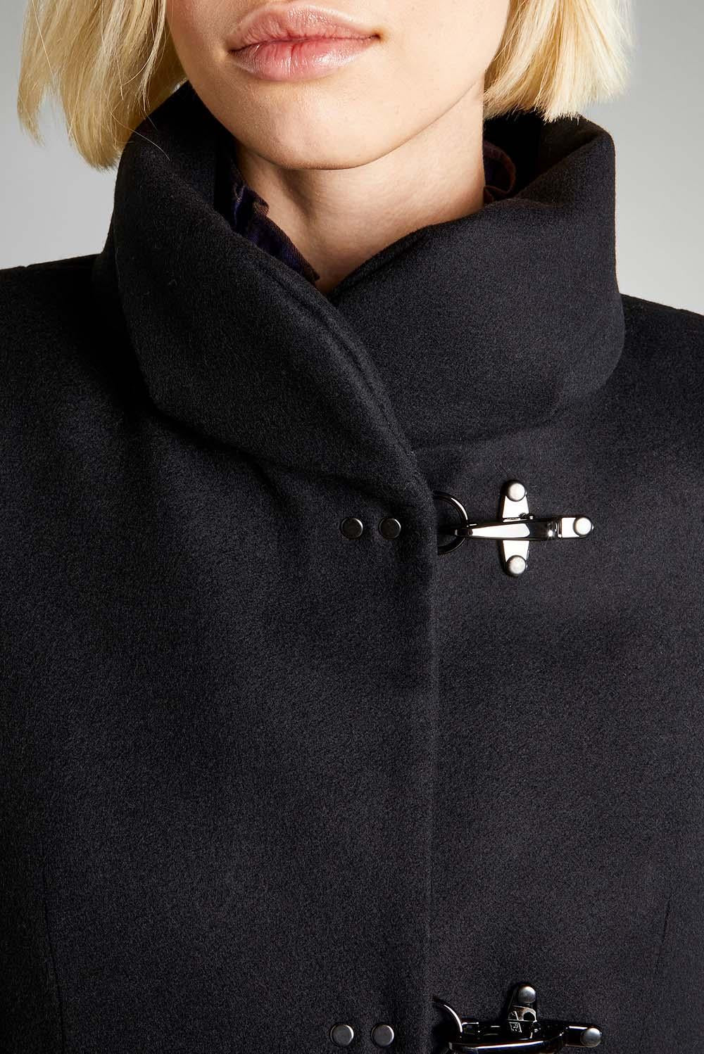  Fay Romantic Coat Black Woman - 5