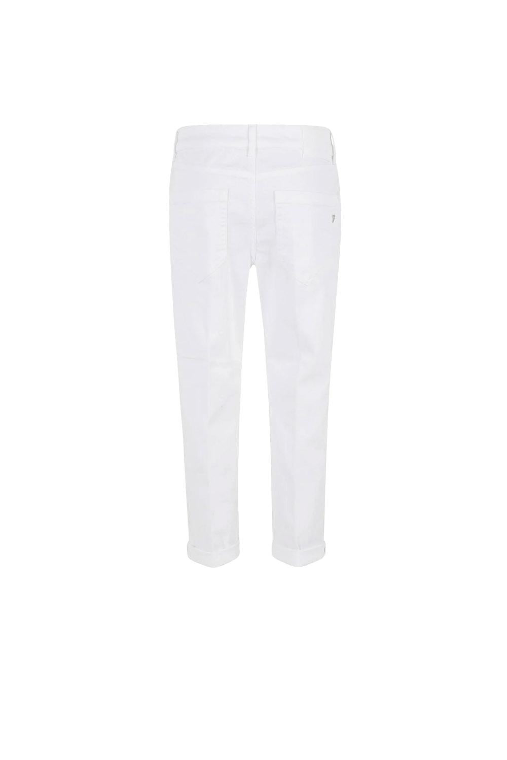  Dondup Koons Jeans Con Bottoni Gioiello Bianco Woman - 2
