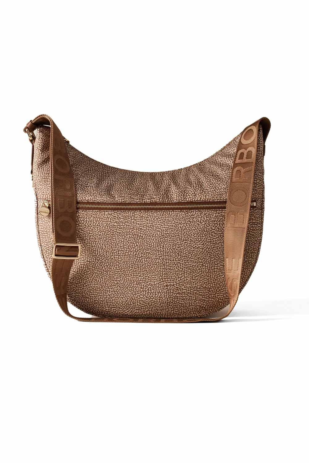  Borbonese Luna Bag Medium Beige Woman - 1