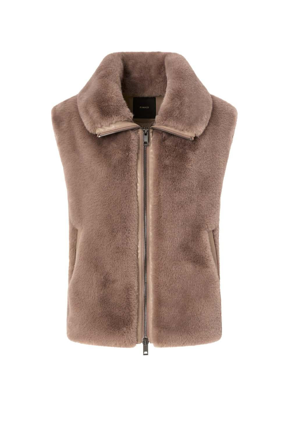  Pinko Gilet Deyn Beige Woman - 1