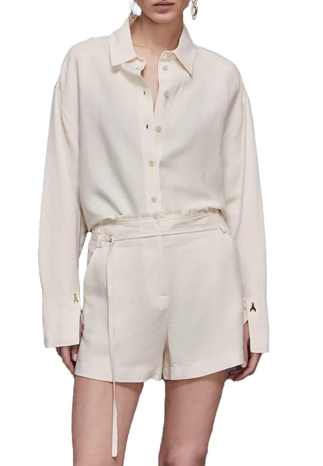  Patrizia Pepe Camicia In Viscosa Ivory Woman - 2