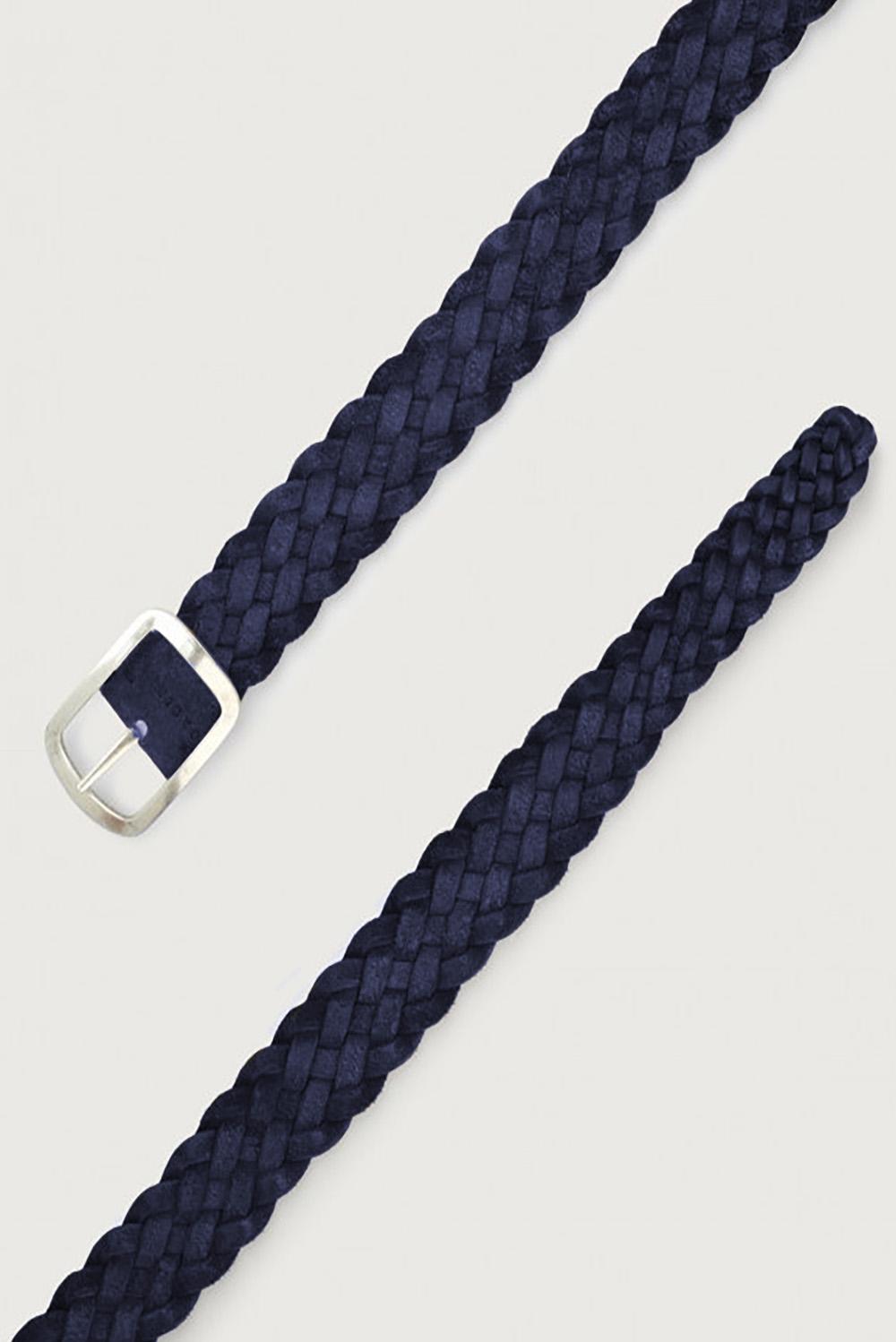  Orciani Cintura Intrecciata Hunting Blu Uomo - 2