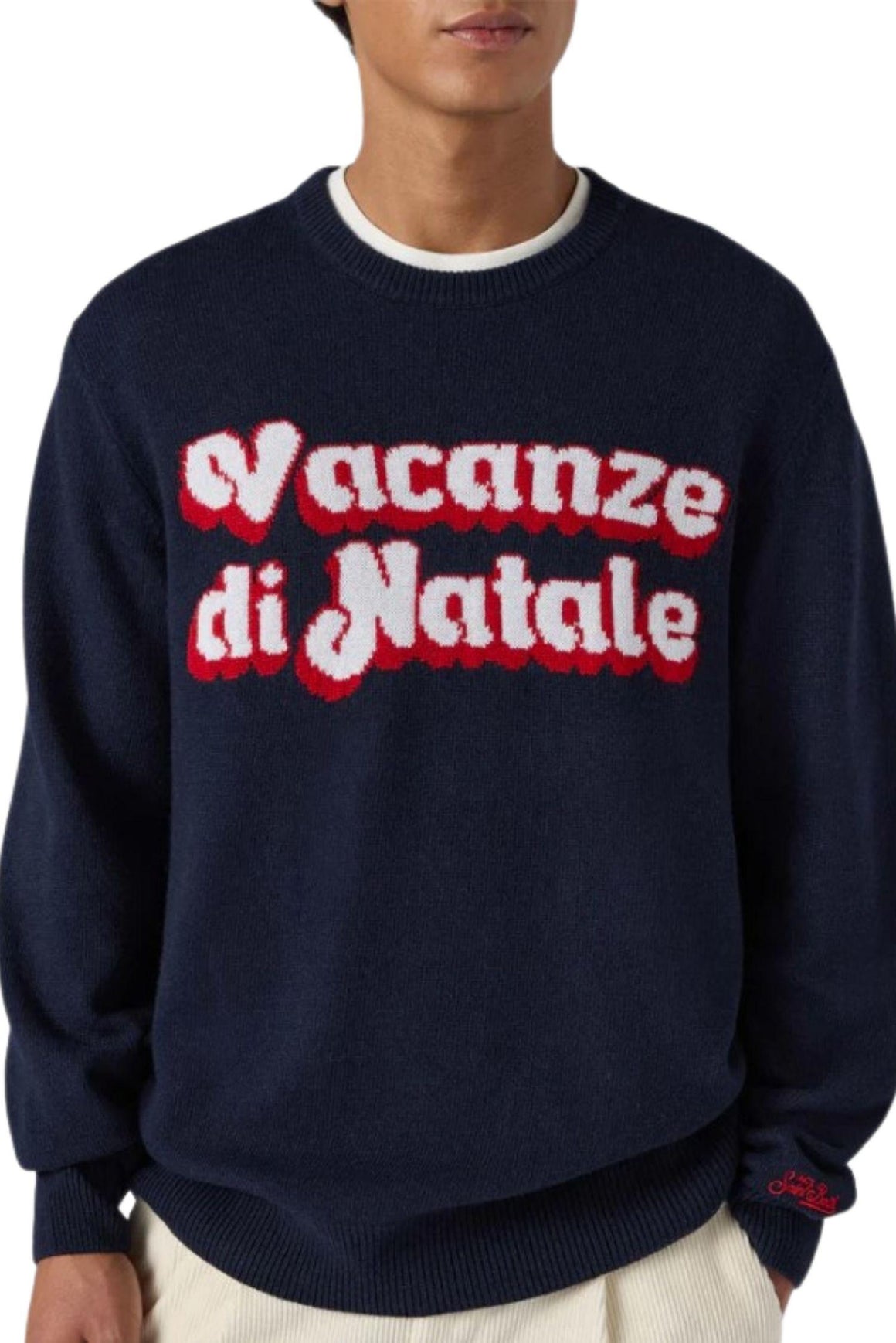  Mc2 Girocollo Bl Con Jacquard Vacanze Di Natale Uomo - 2