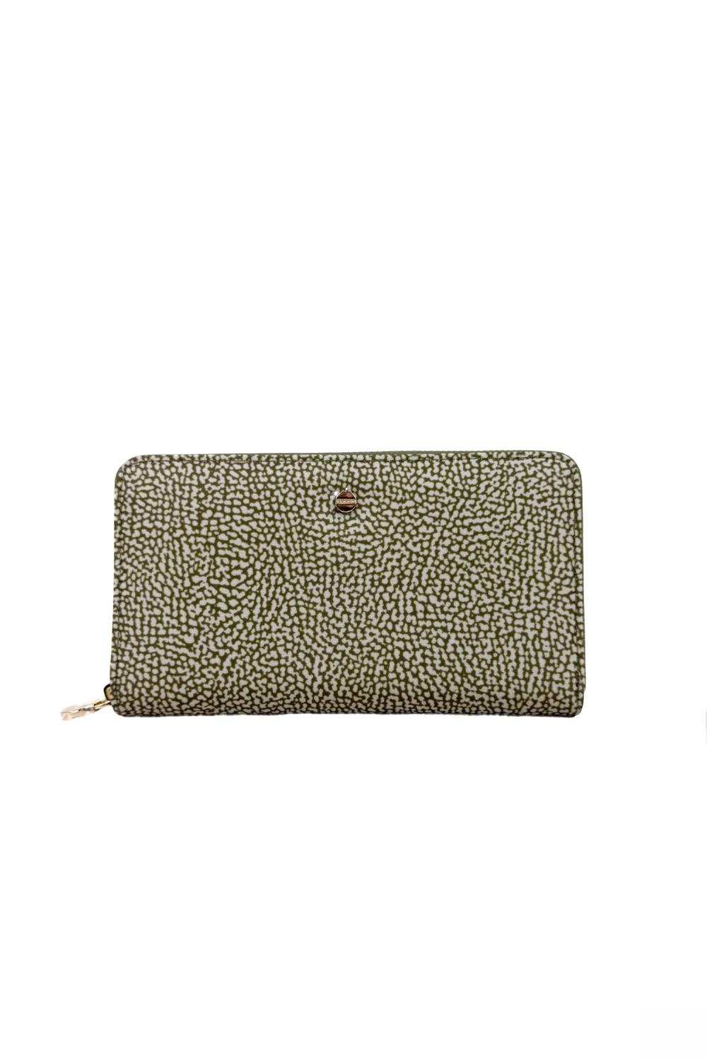  Borbonese Portafogli Zip Around Large Olive Woman - 1