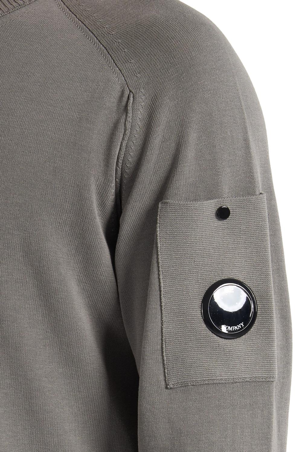  Cp Company C.p. Company Maglione Con Lens Gunmetal Uomo - 2