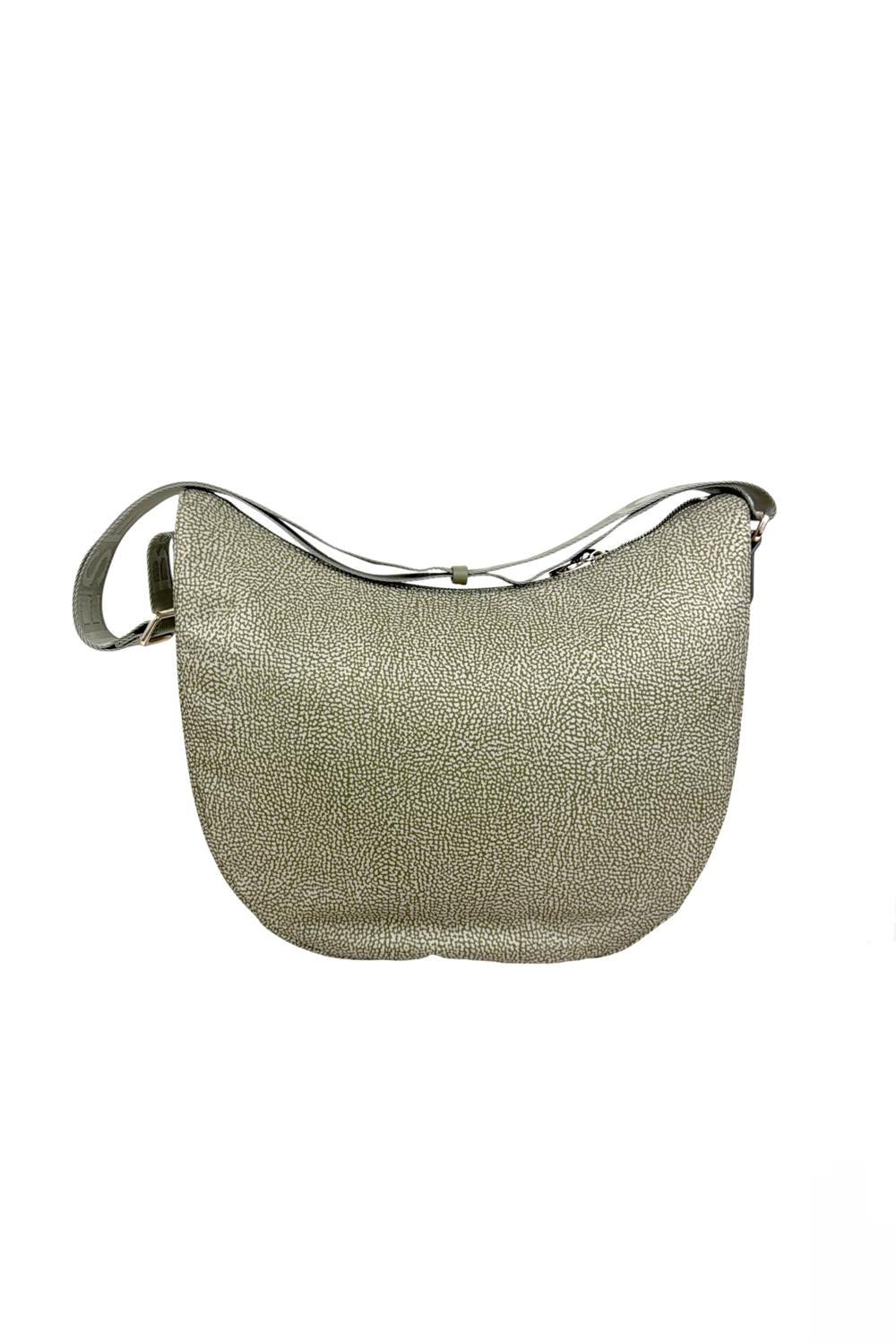  Borbonese Eco Line Luna Bag Medium Olive Woman - 2