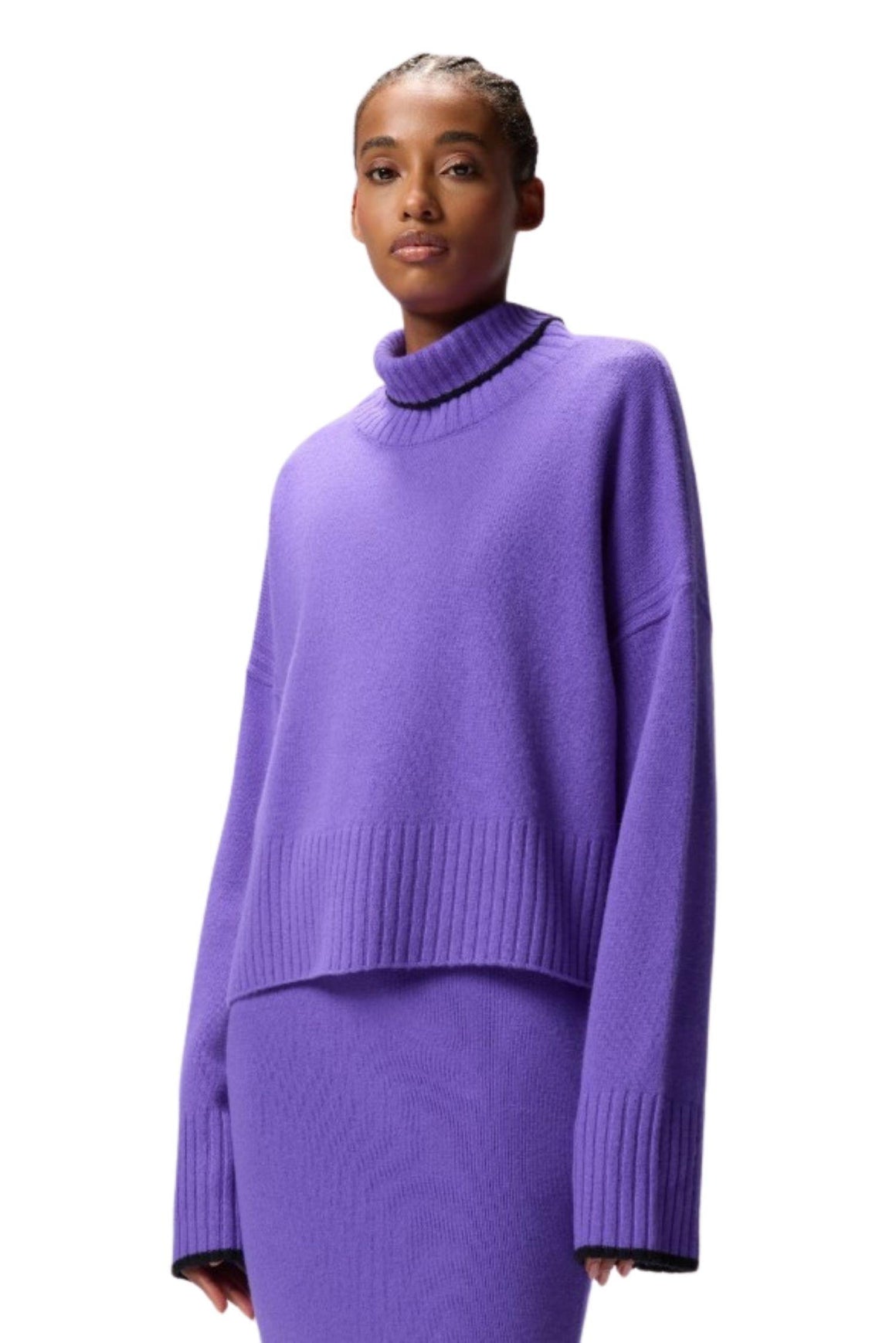 Pinko Dolcevita In Maglia Colore Viola Lavanda Woman - 2