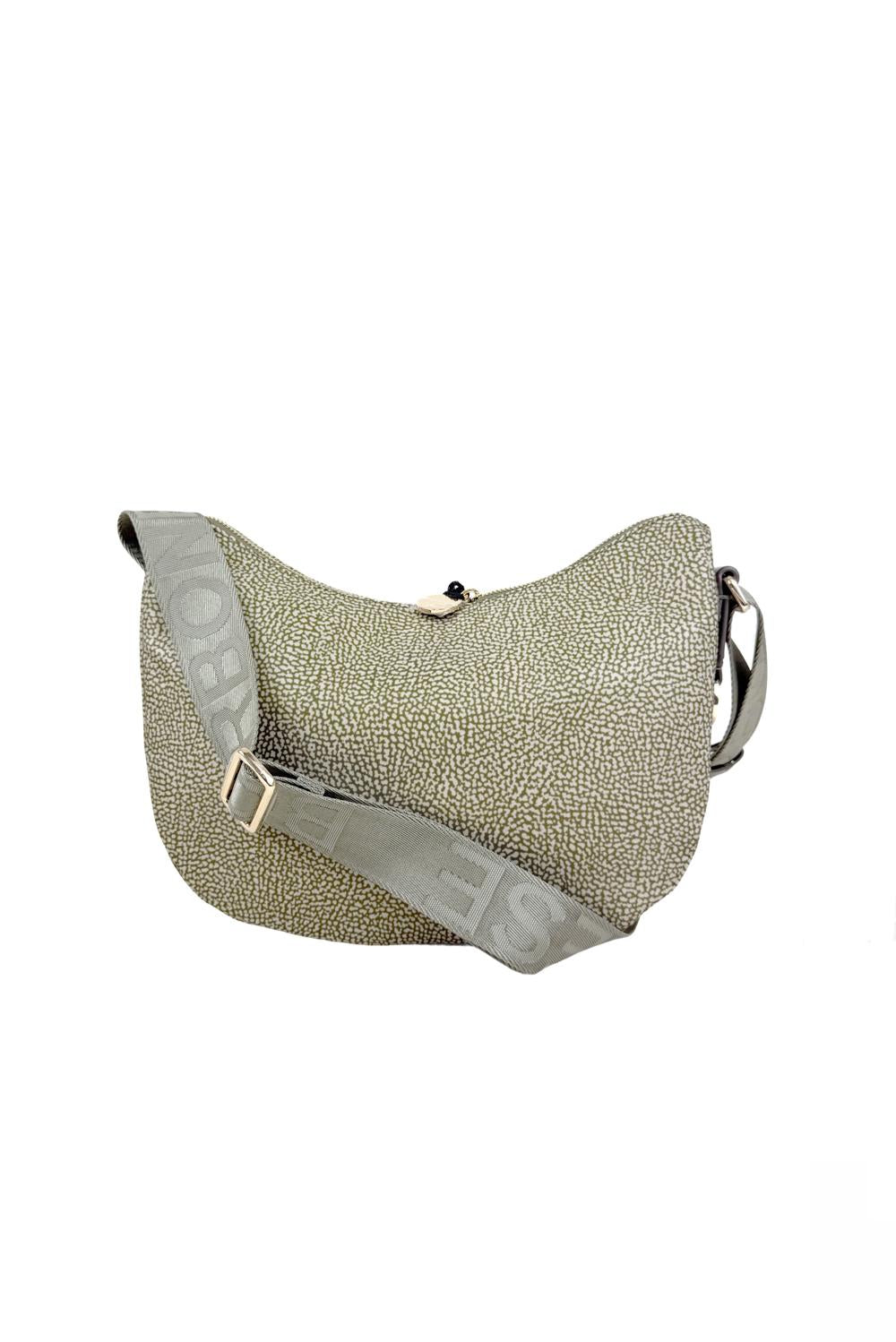 Borbonese Eco Line Luna Bag Small Olive Woman - 2