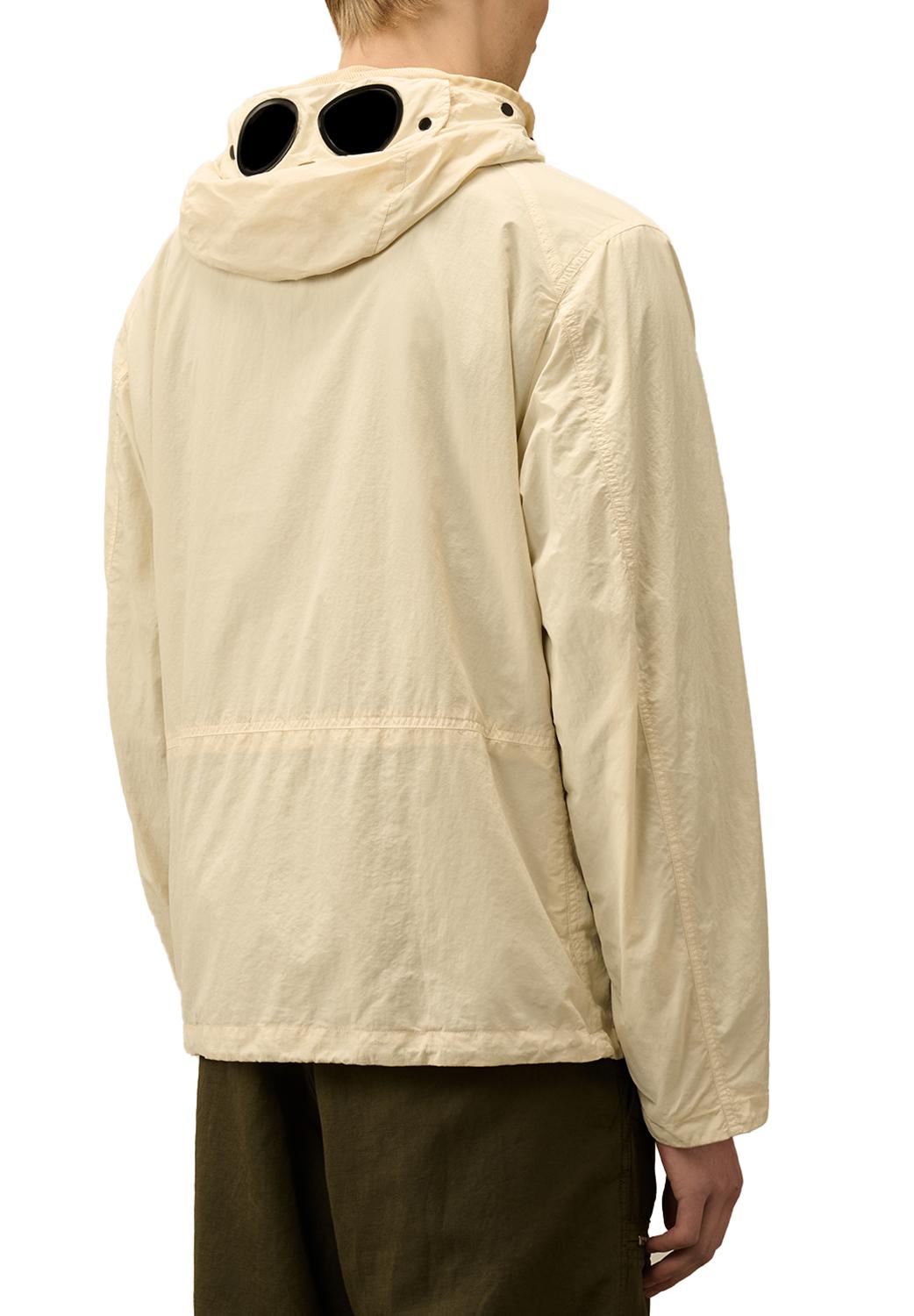  Cp Company Cp Comppany Flatt Nylon Goggle Jacket Pistacchio Shell Uomo - 3