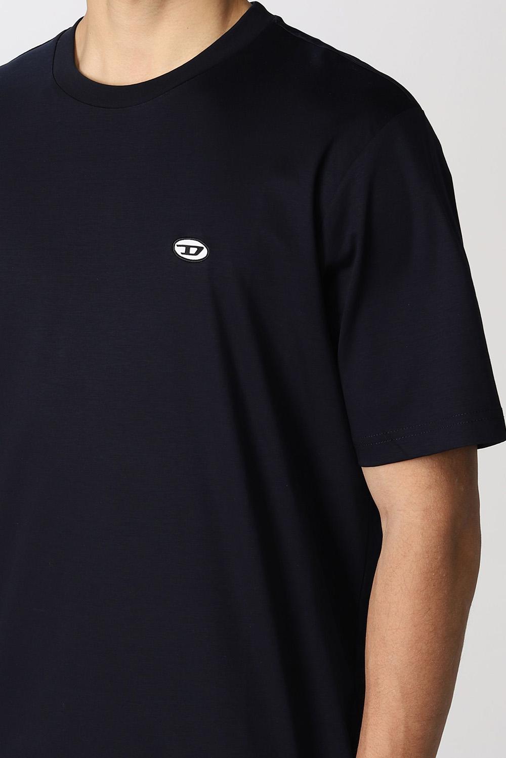  Diesel T-shirt In Cotone Navy Uomo - 3