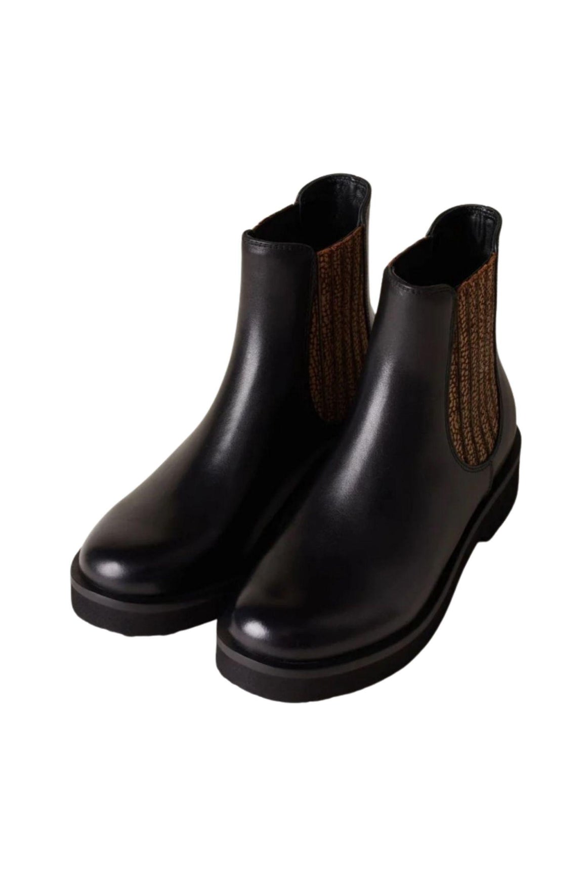  Borbonese Beatles In Pelle Donna Nero Woman - 2