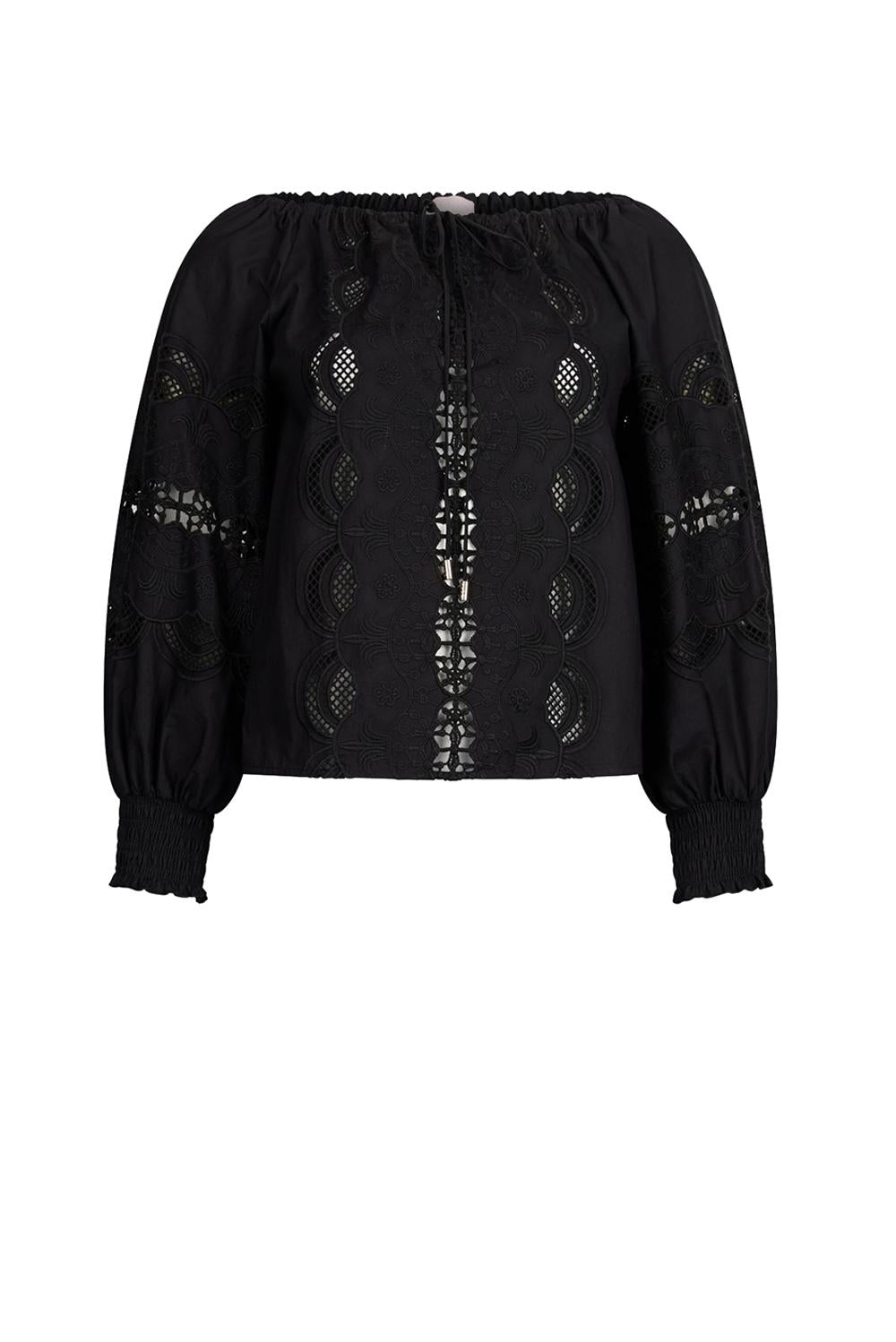  Liu Jo Blusa Con Ricami Nero Woman - 6